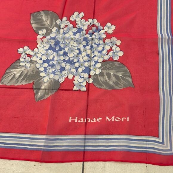 Hanae Mori Silk Scarf - Picture 2 of 4